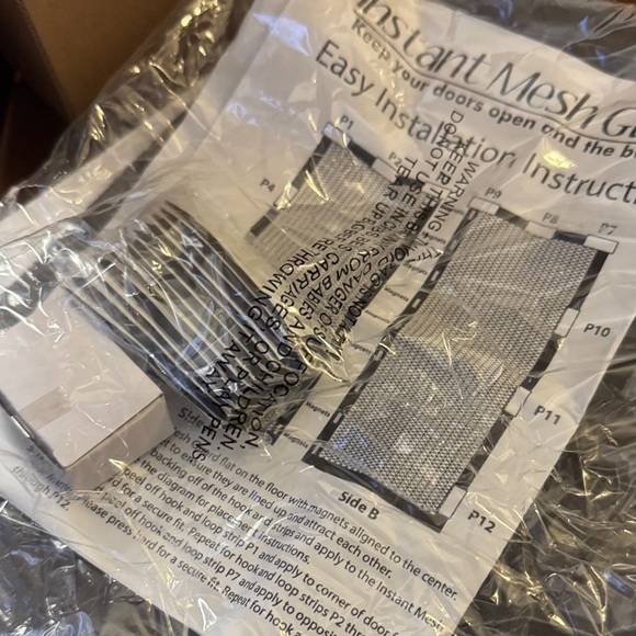 Black Mesh Door Screen - Picture 6 of 6